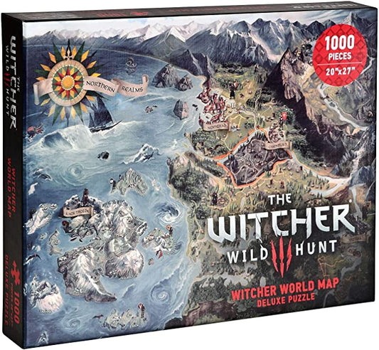 Witcher 3 Wild Hunt Witcher World Map Puzzle - Puzzle - The Hooded Goblin