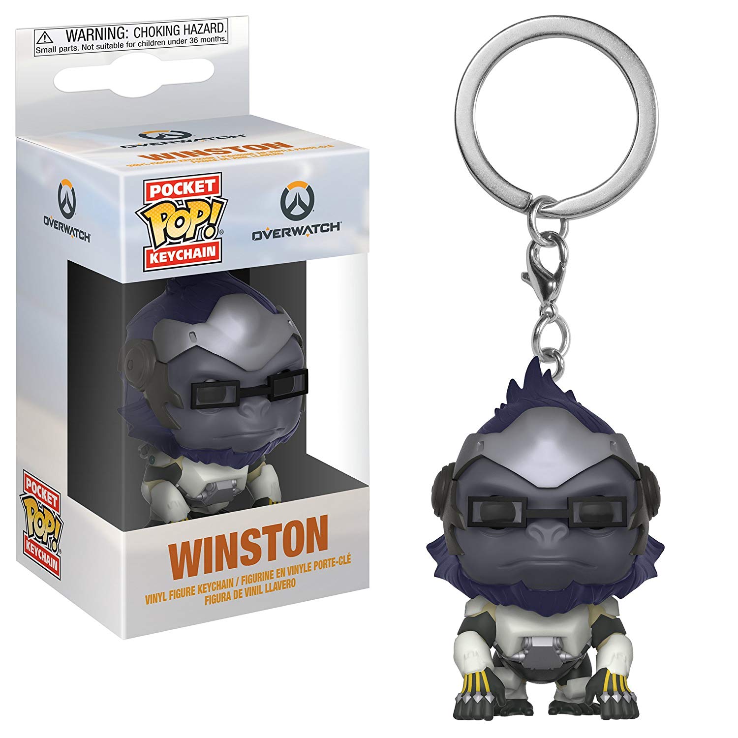 Funko Pop Keychain: Overwatch - Winston Collectible Figure - Keychain - The Hooded Goblin