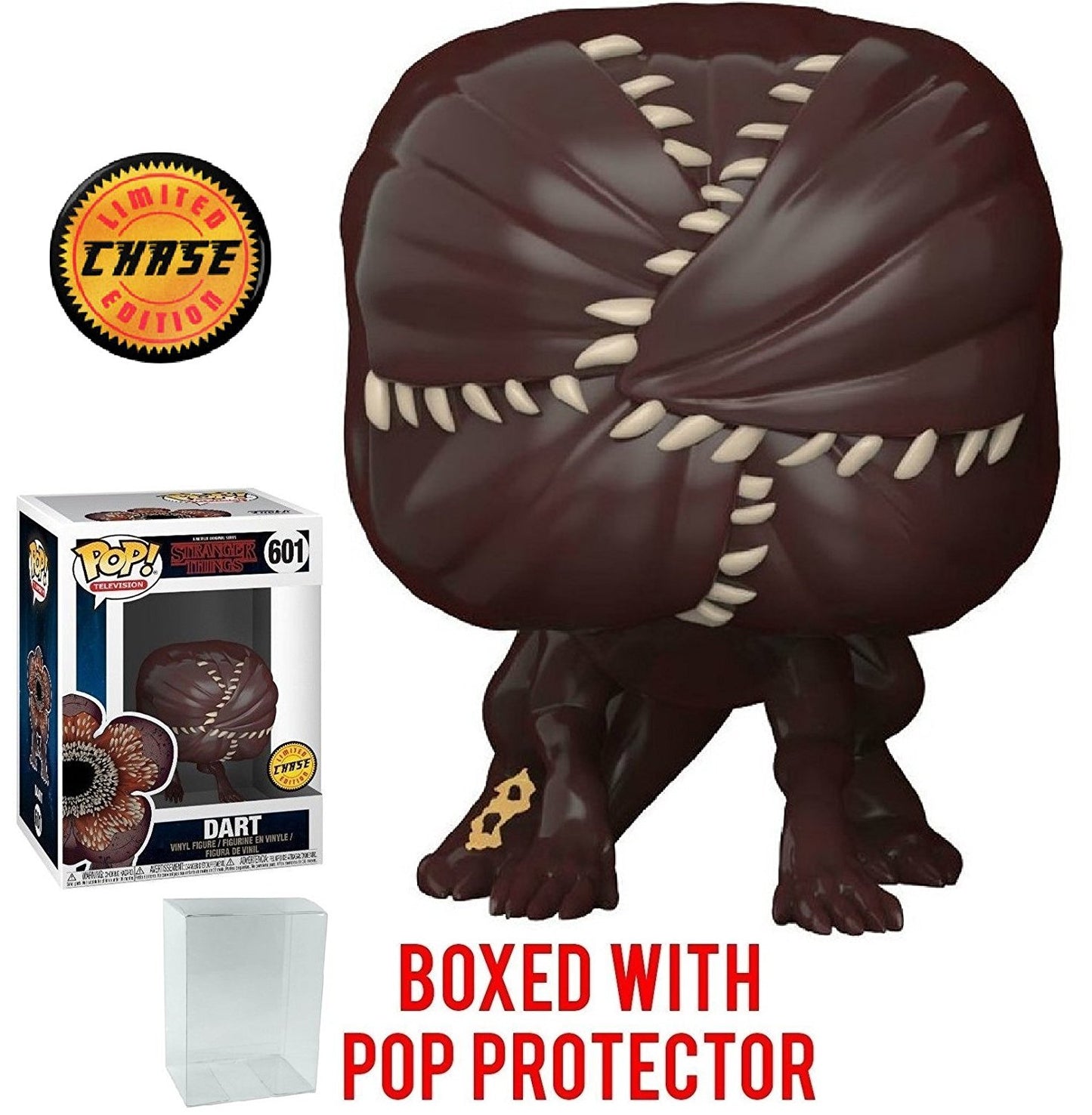 Pop! Television Stranger Things Vinyl Figure Dart #601 (Chase) - Funko - The Hooded Goblin