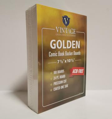Golden Size - 24pt - 7 1/2" x 10 1/2" - Comic Supplies - The Hooded Goblin