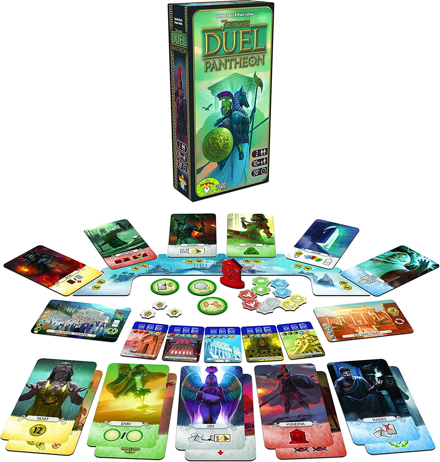7 Wonders Duel: Pantheon - Card Game - The Hooded Goblin