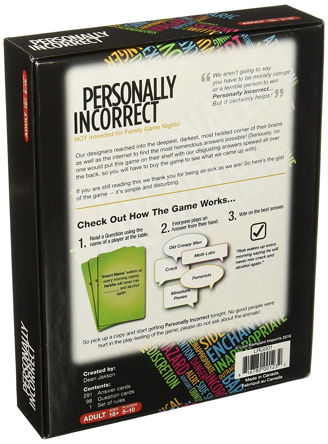 Pesonally Incorrect Personally Incorrect – The Hooded Goblin