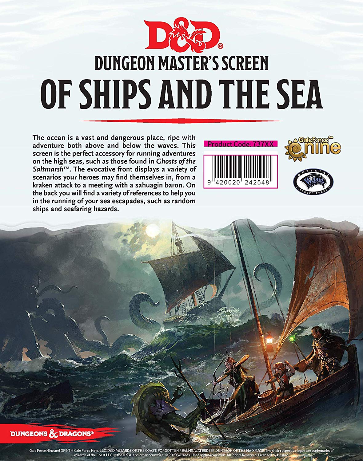 Dungeons & Dragons - Of Ships & The Sea Dm Screen - Roleplaying Games - The Hooded Goblin