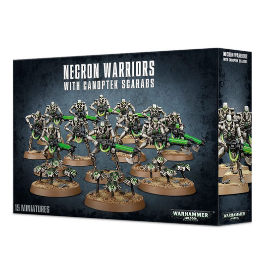 Necron Warriors With Canoptek Scarabs - Warhammer: 40k - The Hooded Goblin