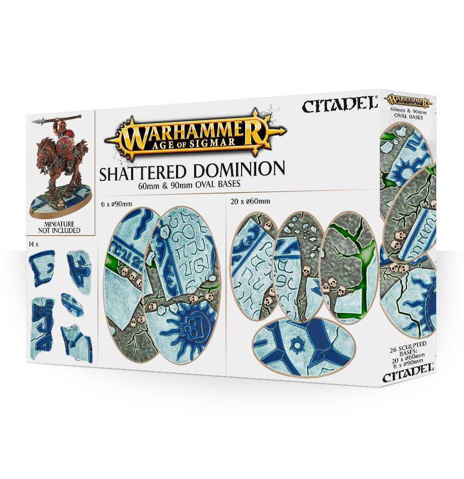 Shattered Dominion 60 & 90Mm Oval Bases - Warhammer: Age of Sigmar - The Hooded Goblin