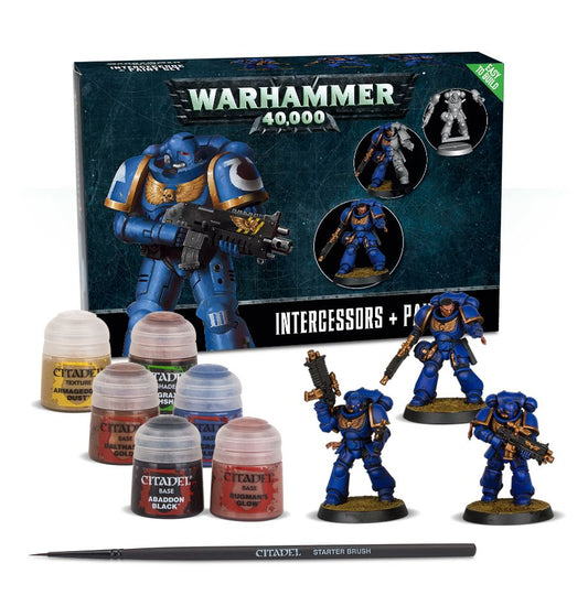 Intercessors & Paint Set - Warhammer: 40k - The Hooded Goblin