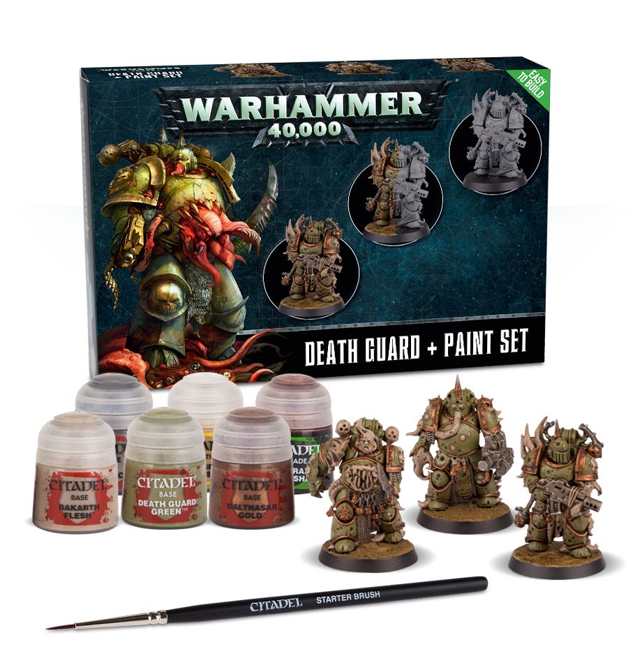 Death Guard + Paint Set - Warhammer: 40k - The Hooded Goblin