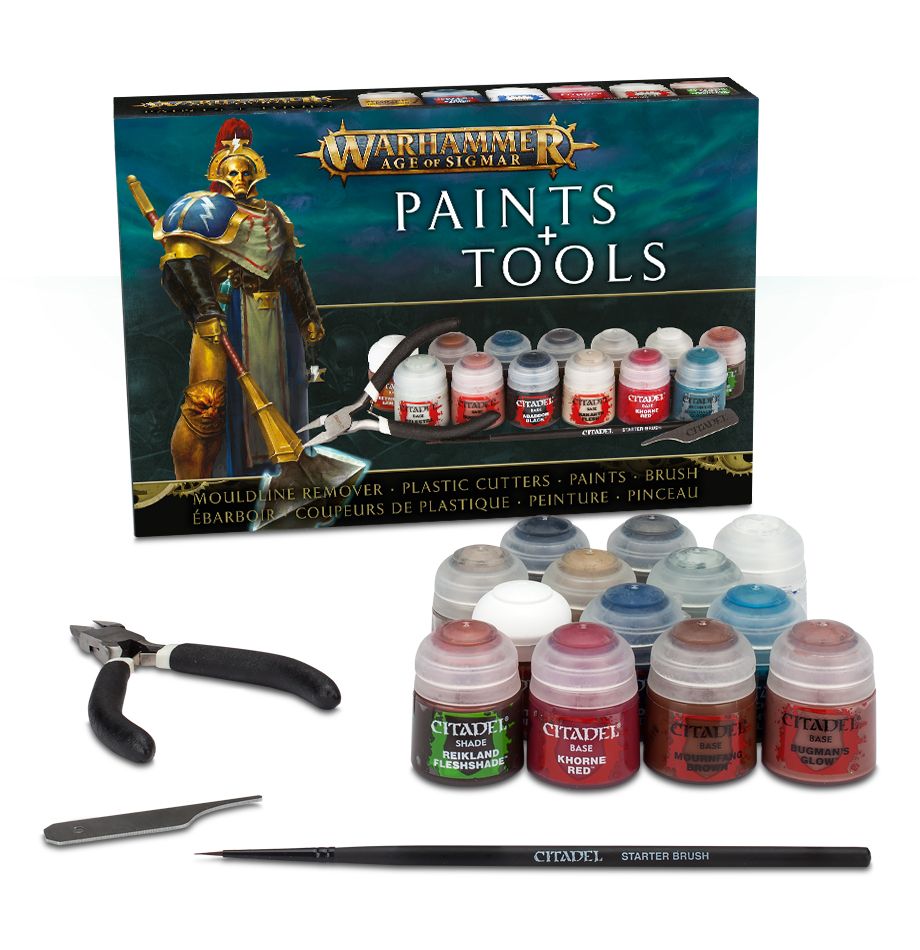 Warhammer Age Of Sigmar Paints & Tools Set - Warhammer: Age of Sigmar - The Hooded Goblin