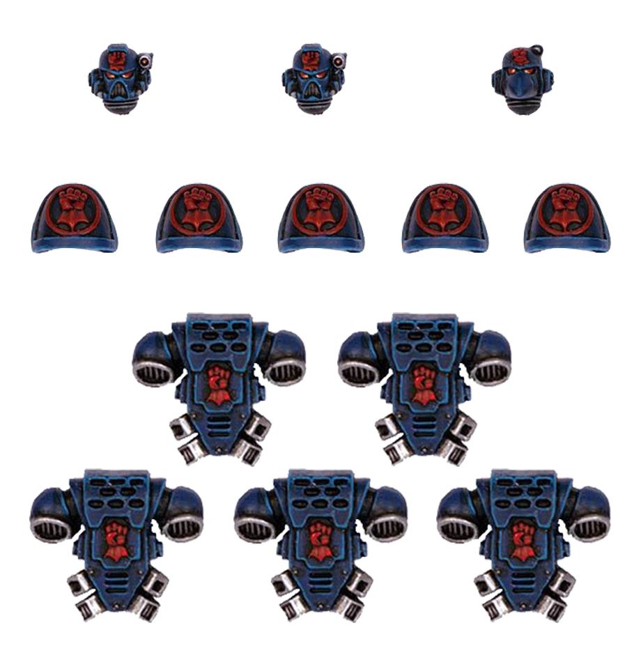 Crimson Fists Tactical Squad Upgrade Pack - Warhammer: 40k - The Hooded Goblin