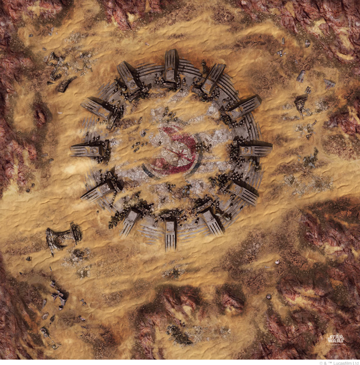 Legion Playmat - Desert Ruins - Playmat - The Hooded Goblin