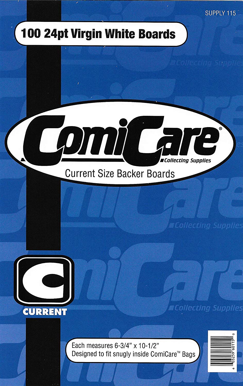Comic Backing Card Comicare Current Comic Book Backing Boards 6-3/4