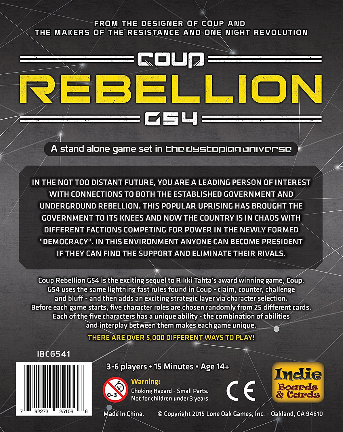 Coup: Rebellion G54 - Card Game - The Hooded Goblin
