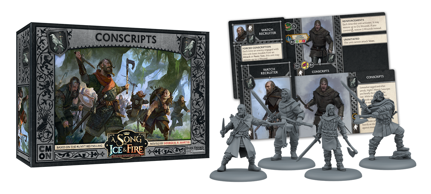 Sif: Night'S Watch Conscripts - A Song of Ice and Fire - The Hooded Goblin