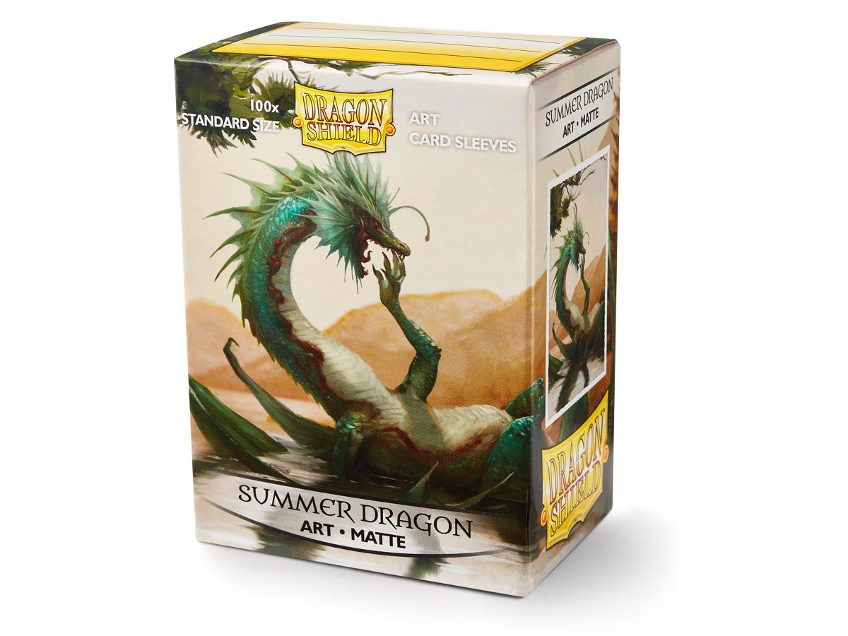 Dragon Shield Sleeves: ‘Summer Dragon’ Art Matte - Card Game Supplies - The Hooded Goblin