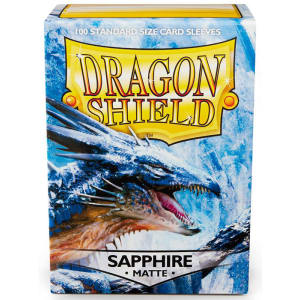 Dragon Shield Sapphire (100 Count) - Card Supplies - The Hooded Goblin