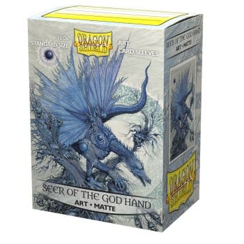Dragon Shield Sleeves: Matte Art - Seer Of The God Hand (100) - Card Game Supplies - The Hooded Goblin