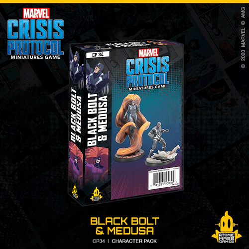 Marvel Crisis Protocol: Black Bolt And Medusa Character Pack - Miniature - The Hooded Goblin