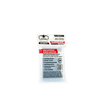 Ultimate Guard Sleeves Mini European 46X71 - Card Supplies - The Hooded Goblin