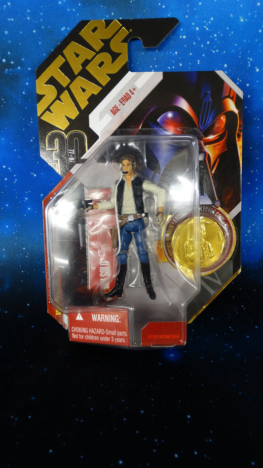 Star Wars Han Solo 30Th Anniversary Expanded Universe Moc Rare Gold Coin - Action Figure - The Hooded Goblin