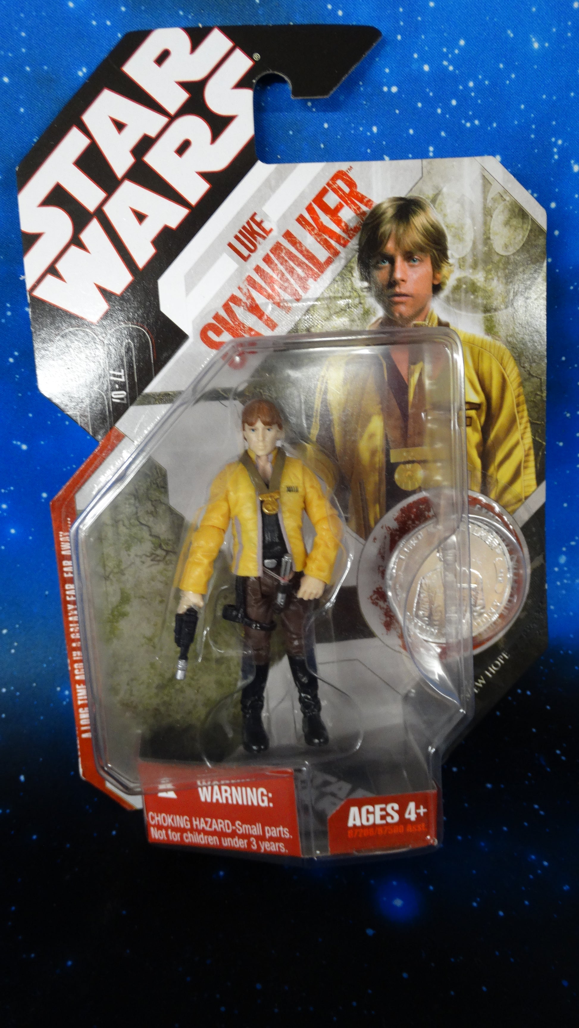 Star Wars Luke Skywalker 30Th Anniversary Expanded Universe Moc Rare Silver Coin - Action Figure - The Hooded Goblin