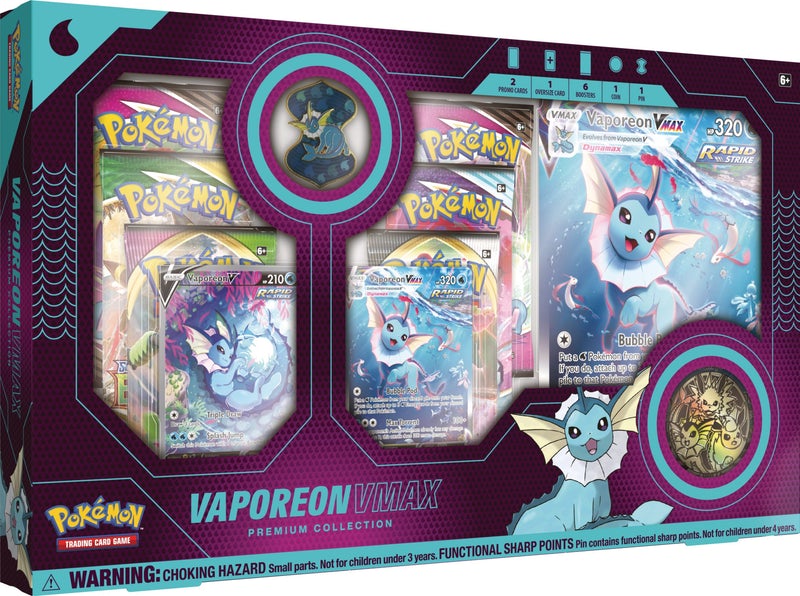 Pokemon Vaporeon Vmax Premium Collection Box