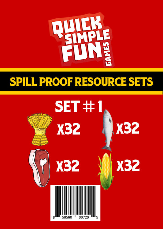Spill Proof Resource Set - Board Game Supplies - The Hooded Goblin