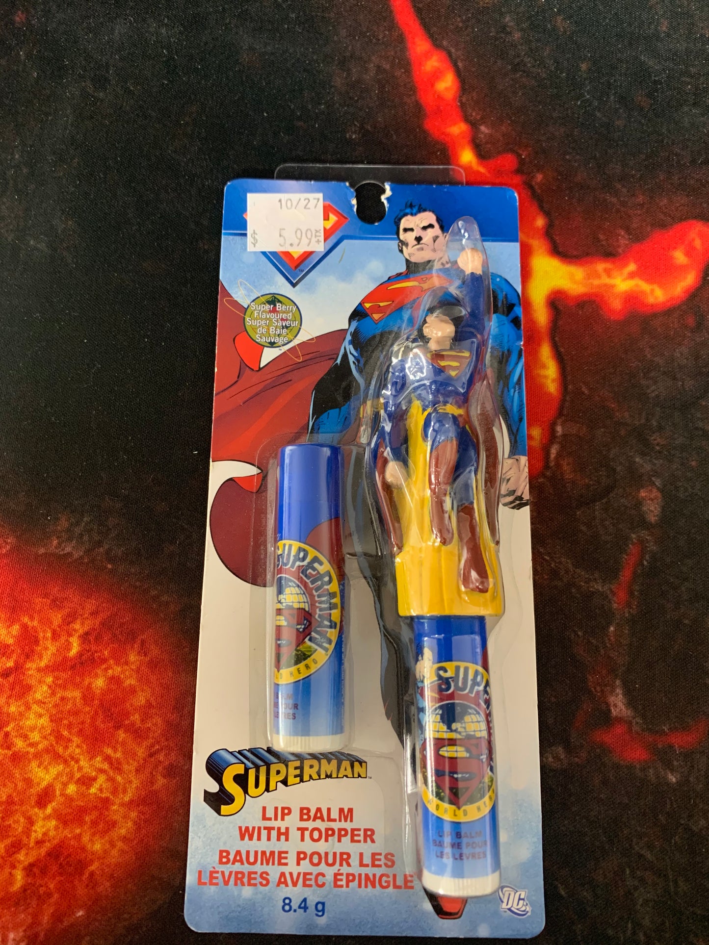 Superman Lipbalm With Topper - Action Figure - The Hooded Goblin