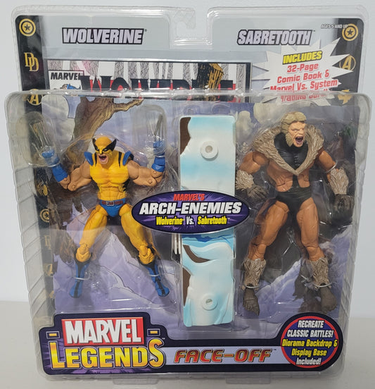 Legends Face Off: Wolverine vs Sabretooth (2 Action Figure Set)