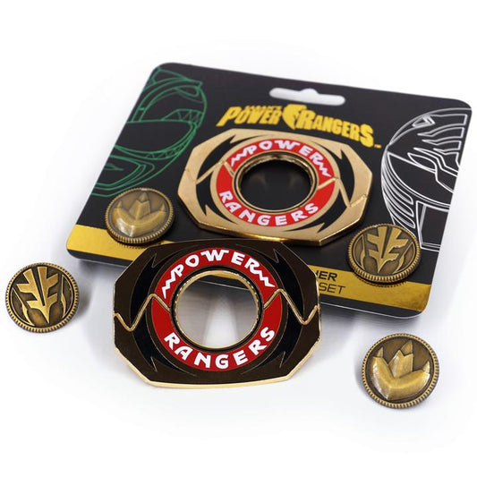 Power Rangers Legacy Power Morpher Green/White Pin Set - Pin - The Hooded Goblin