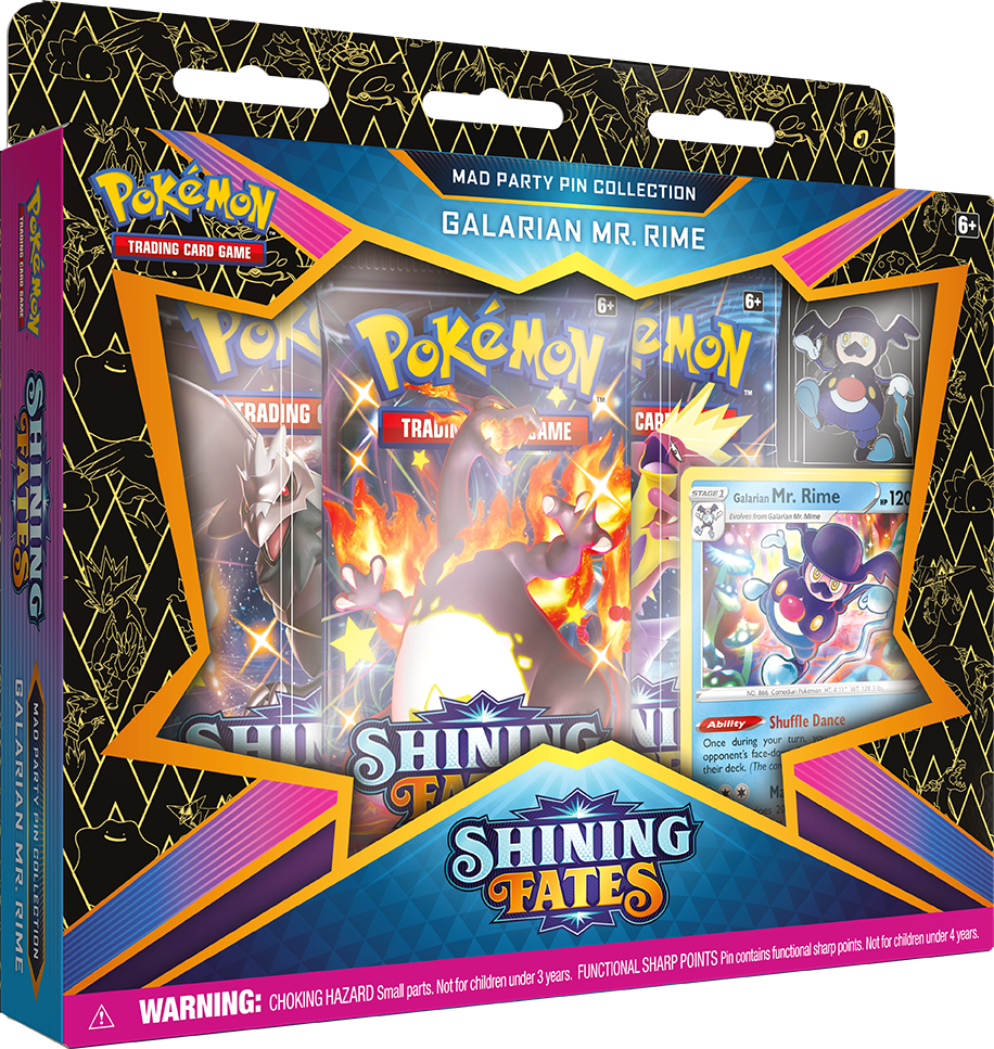 Pokémon Shining Fates Galarian Mr.Rime Pin Collection -  - The Hooded Goblin
