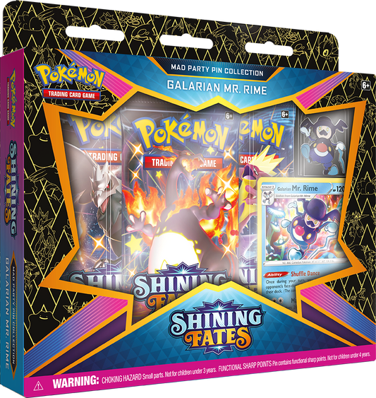 Pokémon Shining Fates Galarian Mr.Rime Pin Collection -  - The Hooded Goblin