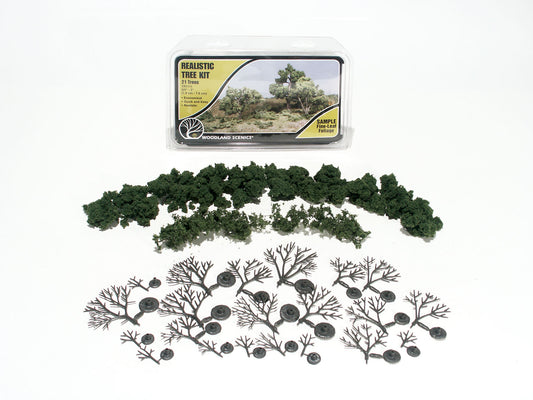 Medium Green Realistic Tree Kit