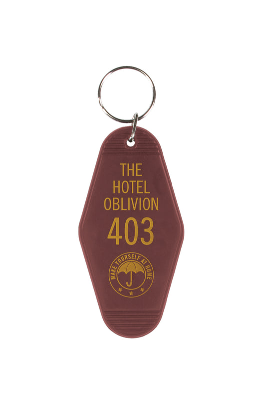 Umbrella Academy Hotel Oblivion Keychain - Keychain - The Hooded Goblin