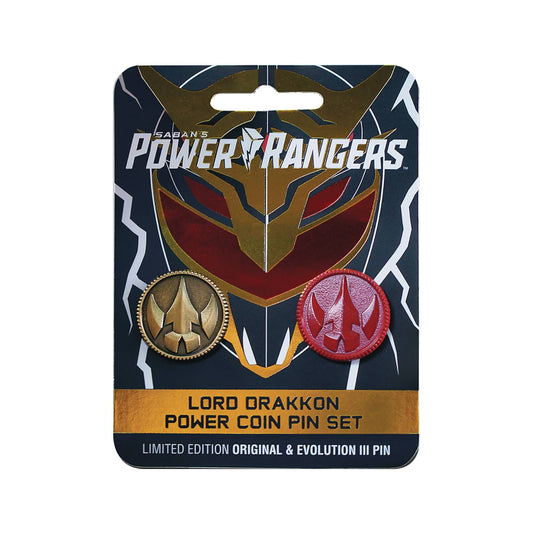 Power Rangers Lord Drakkon Power Coin Pin Set - Pin - The Hooded Goblin