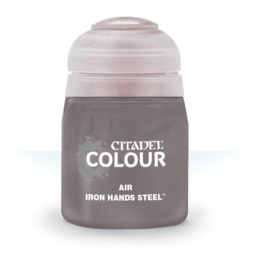 Air: Iron Hands Steel (24Ml) - Citadel Painting Supplies - The Hooded Goblin