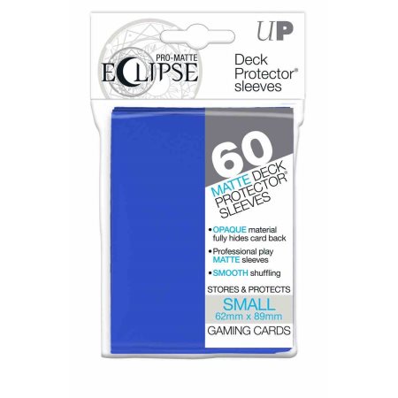 Ultra Pro: Eclipse Deck Protector - Pacific Blue Small 60Ct - Card Game Supplies - The Hooded Goblin