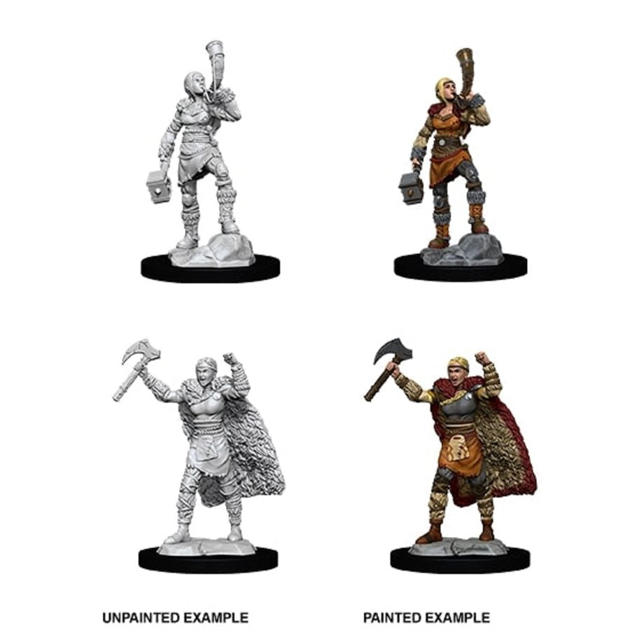 D&D Nolzur'S Marvelous Miniatures: Wave 12: Female Human Barbarian - Roleplaying Games - The Hooded Goblin