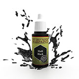 Warpaints: Matte Black (18Ml) - Paint - The Hooded Goblin