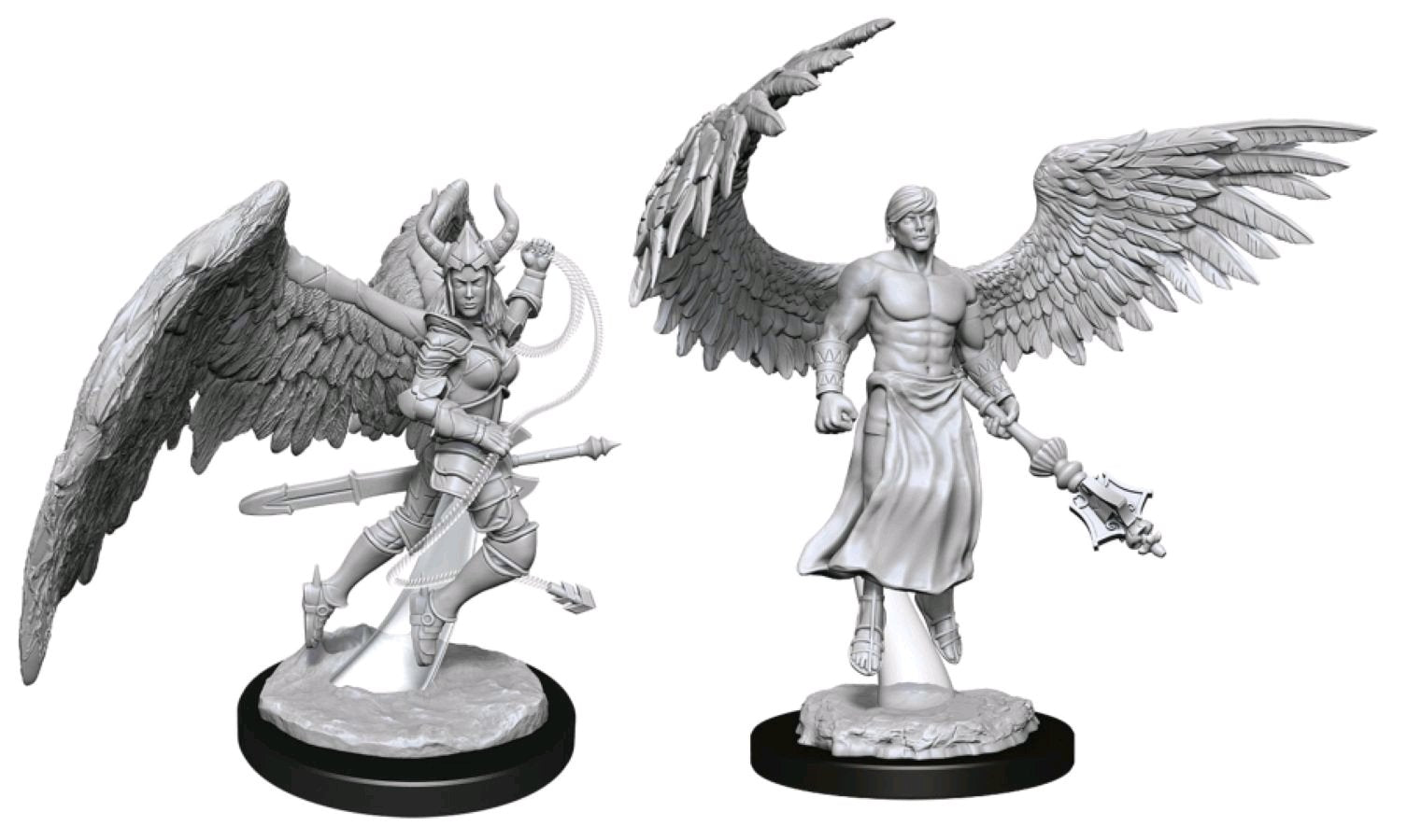 D&D Nolzur'S Marvelous Unpainted Miniatures: Deva & Erinyes - Roleplaying Games - The Hooded Goblin