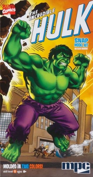 MPC Marvel Comics The Incredible Hulk Snap Model Kit Skill Level 1