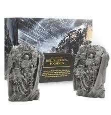 Horus Lupercal Bookends - Book - The Hooded Goblin