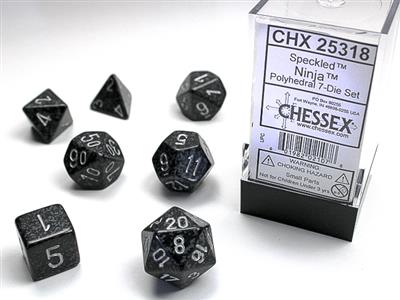 Chessex Speckled 7-Die Set Ninja