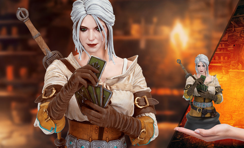 The Witcher 3: Wild Hunt Ciri (Playing Gwent) Bust
