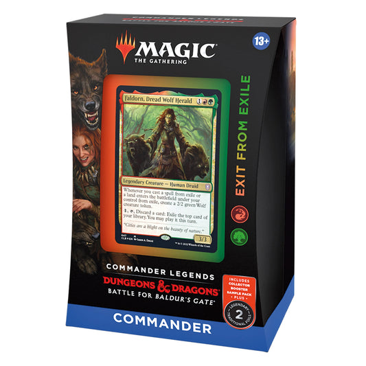 Magic The Gathering: Baldur's Gate: Exit From Exile Commander Deck