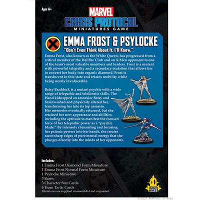 Marvel Crisis Protocol: Emma Frost & Psylock Character Pack