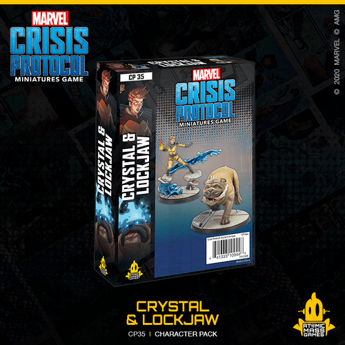 Marvel Crisis Protocol: Crystal & Lockjaw Character Pack - Miniature - The Hooded Goblin