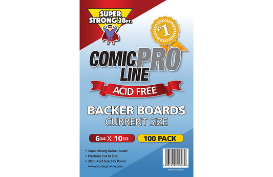 Current Comic Book Backing Boards - Extra Strong 28pt - Comic Supplies - The Hooded Goblin