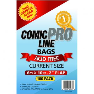 Current Acid Free Bags by Comic Pro Line - Comic Supplies - The Hooded Goblin