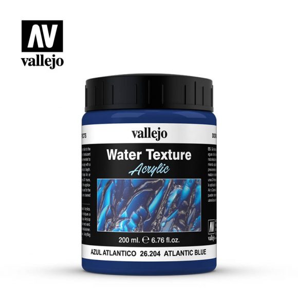 Water Texture - Atlantic Blue - Painting Supplies - The Hooded Goblin