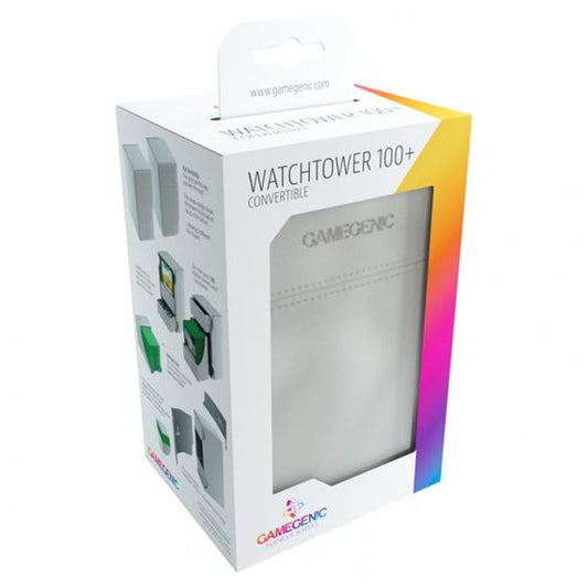 GameGenic Watchtower 100+ Card Convertible Deck Box: White
